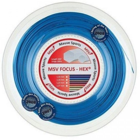 MSV Focus HEX tenisový výplet 200 m - modrá - 1,18 mm