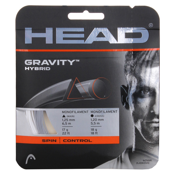 HEAD Gravity hybridní tenisový výplet 12 m - 1,25 mm/1,20 mm