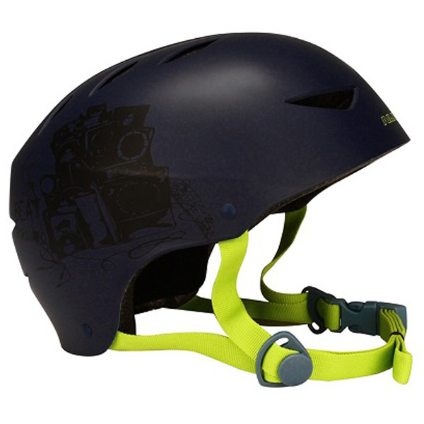 NIJDAM Deluxe helma in-line - modrá - žlutá - S
