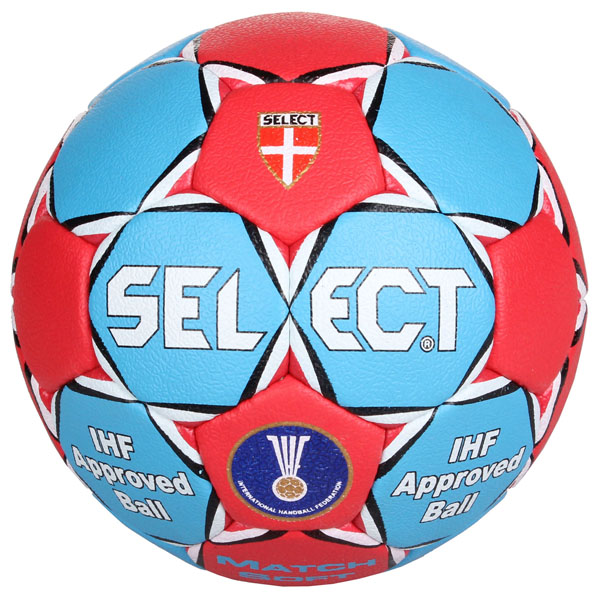SELECT HB Match Soft míč na házenou - modrá - červená