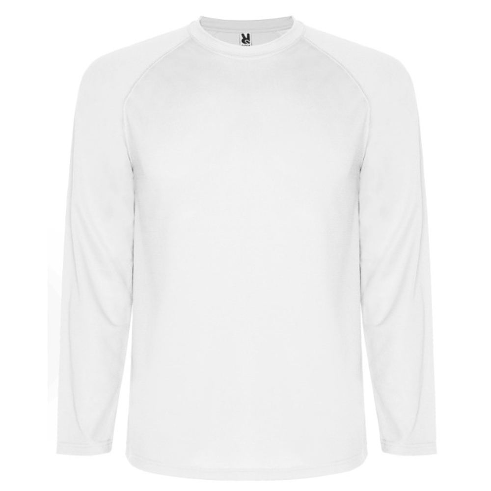 ROLY pánské tričko s dlouhým rukávem MONTECARLO, bílé - XXL