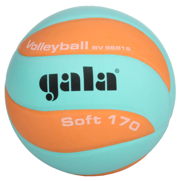 GALA BV5681S Soft 170 volejbalový míč - tyrkysová - oranžová