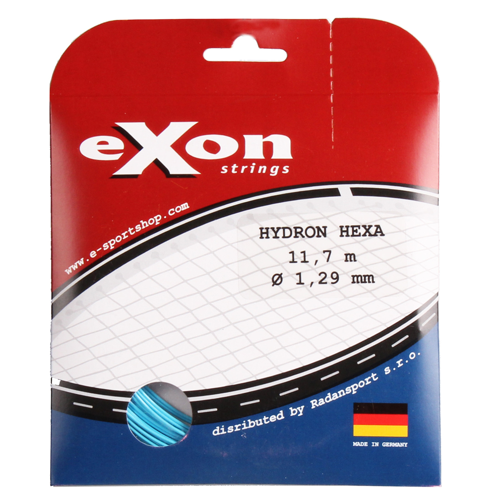 EXON Hydron Hexa tenisový výplet 11,7 m - modrá - 1,19 mm