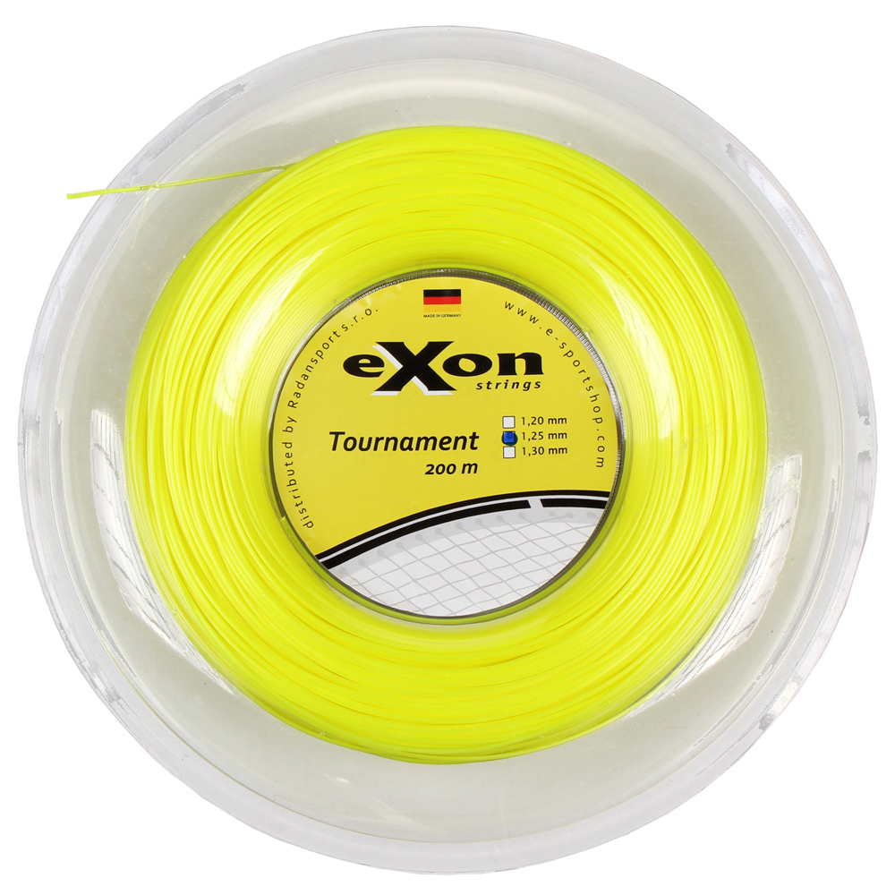 EXON Tournament tenisový výplet 200 m - žlutá neon - 1,20 mm