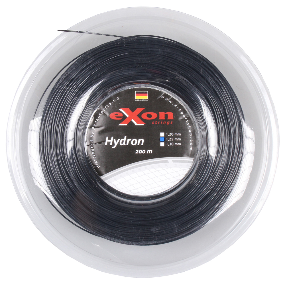 EXON Hydron tenisový výplet 200 m - černá