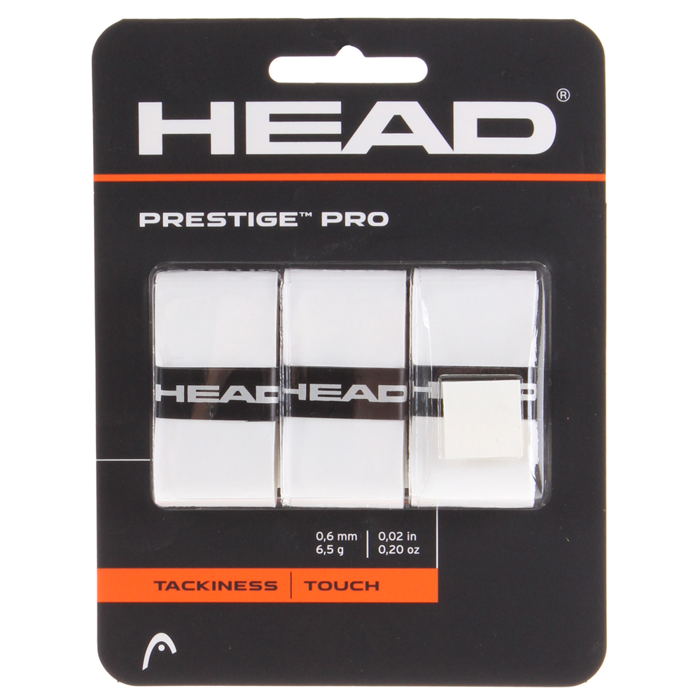 HEAD Prestige Pro 3 overgrip omotávka tl. 0,6 mm - bílá