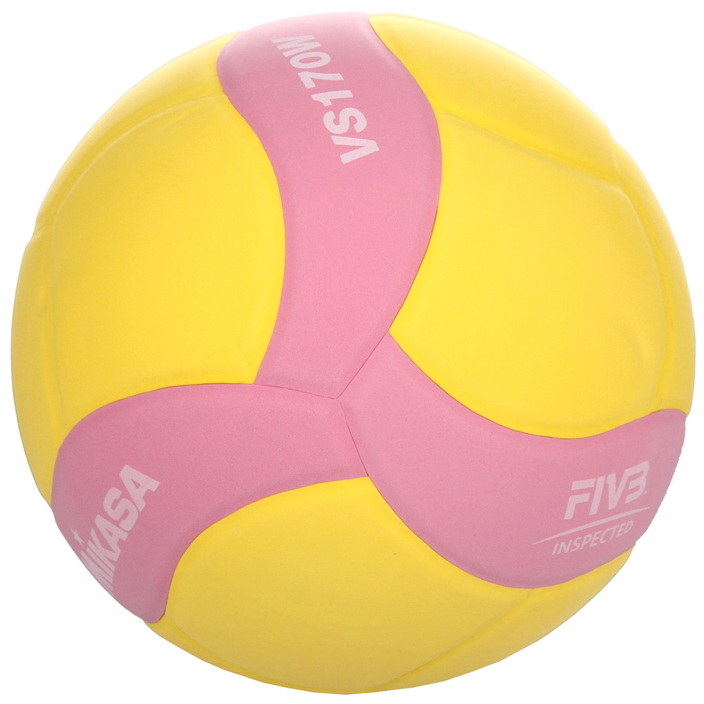 MIKASA VS170W volejbalový míč - růžová - žlutá