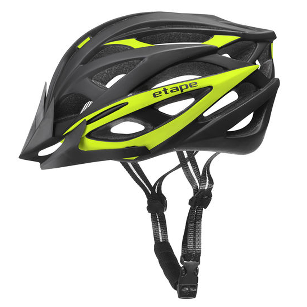 ETAPE Magnum cyklistická helma - černá - žlutá - L/XL
