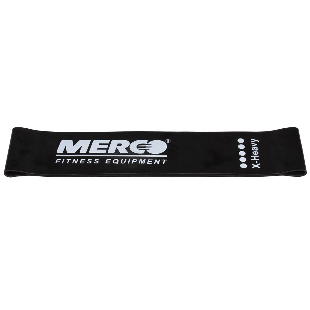 MERCO Mini Band posilovací guma 50x5 cm - černá