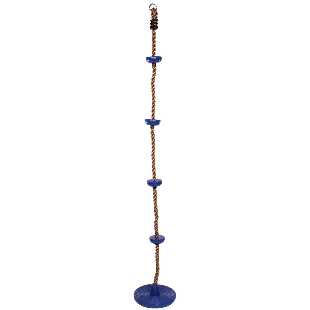 MERCO Swing šplhací lano s disky - modrá