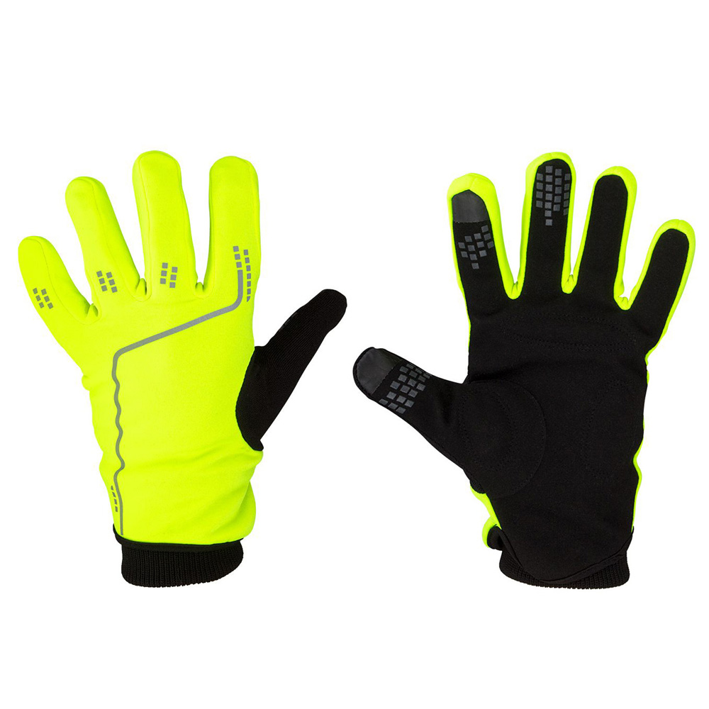 AVENTO Touchscreen Tip sportovní rukavice - žlutá neon