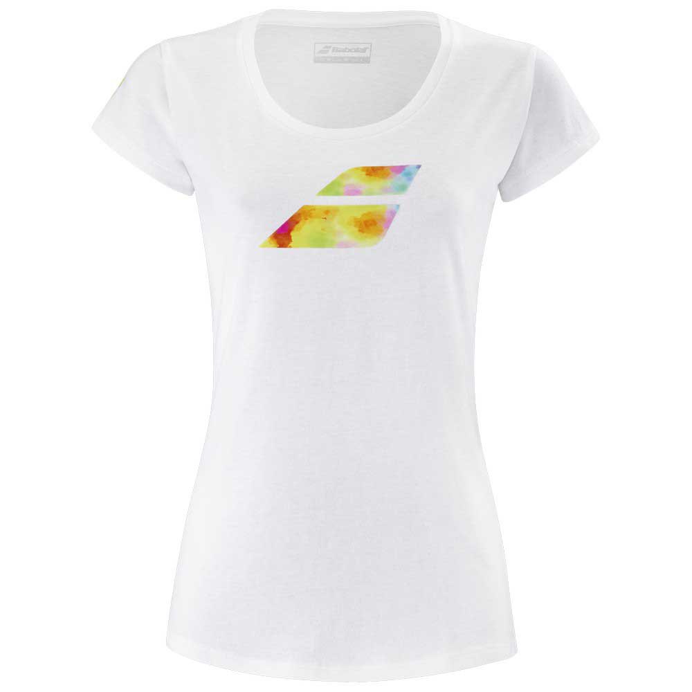 BABOLAT EXERCISE WOMEN BIG FLAG TEE WHITE dámské tričko - XL