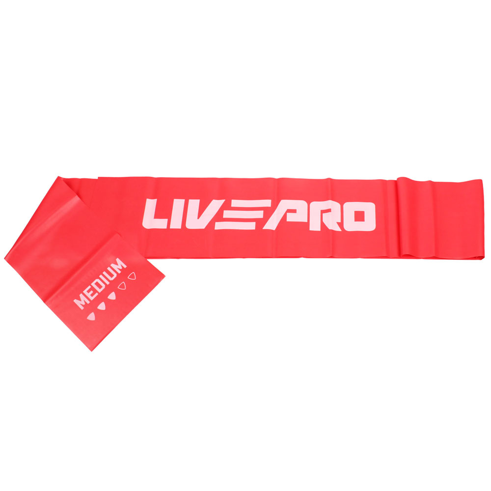 LIVEPRO Resistance LP8413 posilovací guma 200 x 15 cm - červená