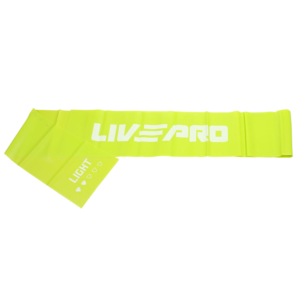 LIVEPRO Resistance LP8413 posilovací guma 200 x 15 cm - zelená