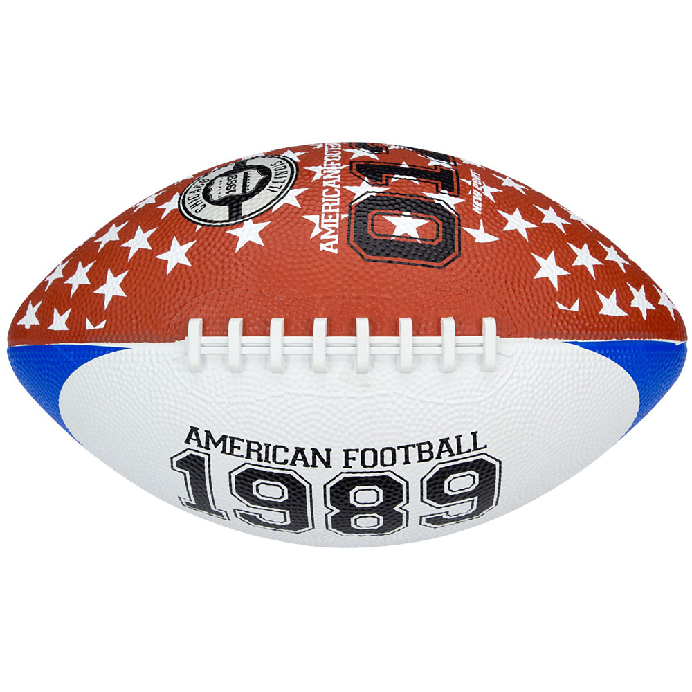 NEW PORT Chicago Large míč pro americký fotbal - bílá - hnědá