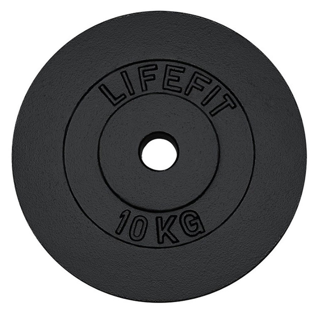 LIFEFIT Kotouč LIFEFIT 10kg, kovový, pro 30mm tyč