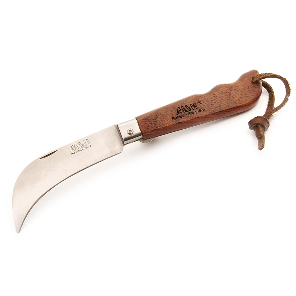 MAM 2071 Plus Zavírací houbařský nůž s pojistkou - bubinga, 9 cm