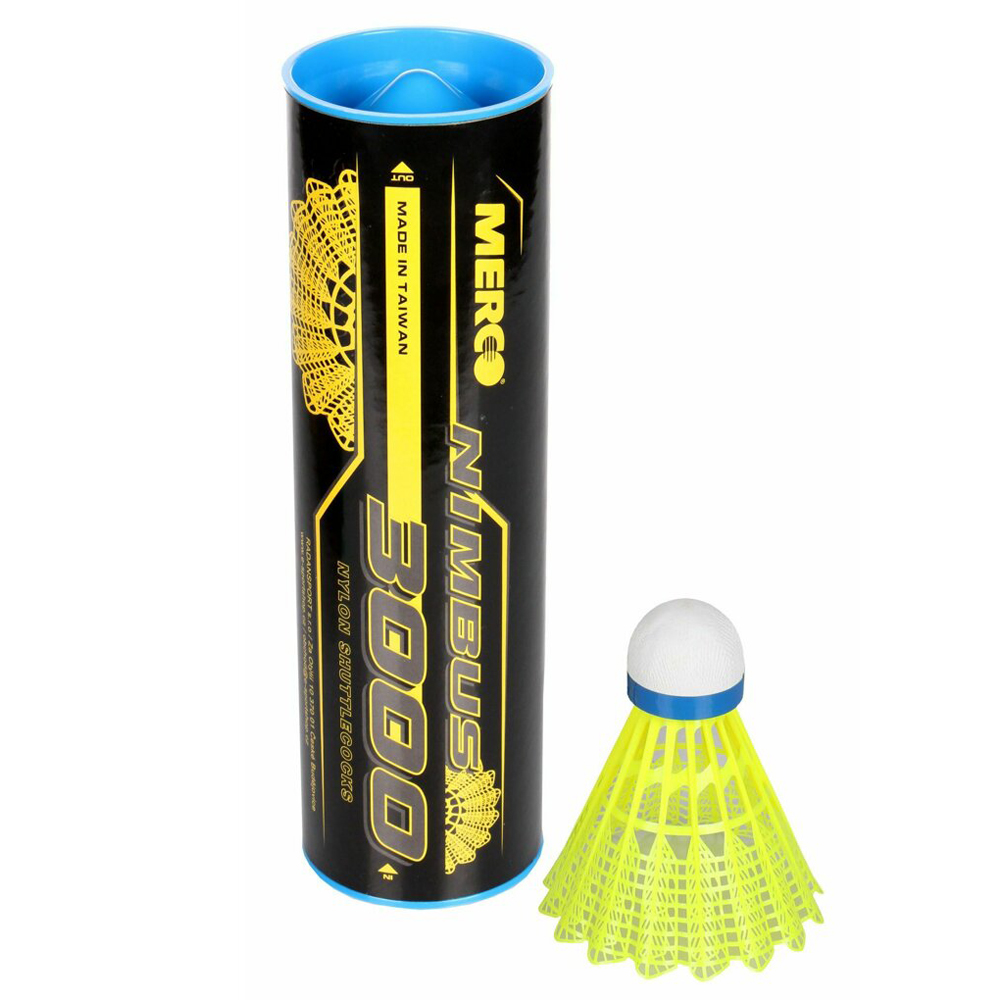 MERCO Nimbus 3000 badmintonové míčk - velikost modrý proužek - střední - dvouhra/čtyřhra - žlutý od 60ks