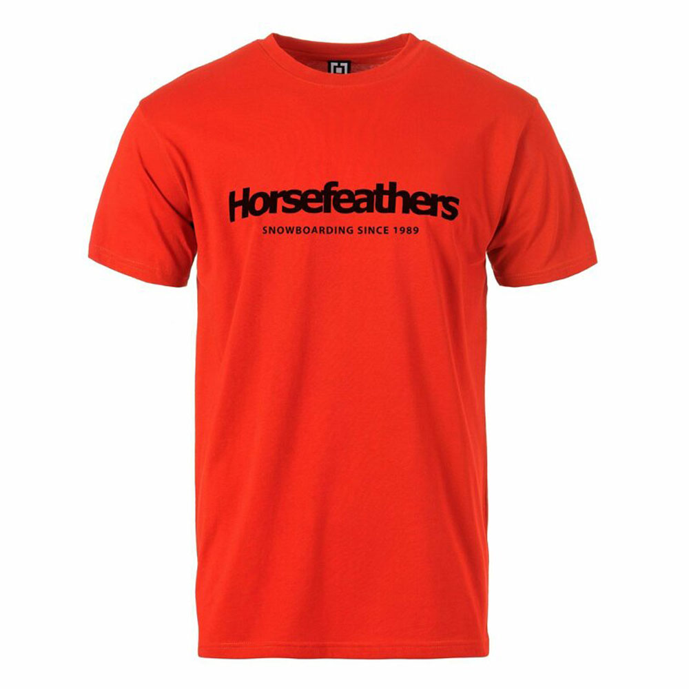 HORSEFEATHERS QUARTER TOMATO RED pánské tričko - XXL