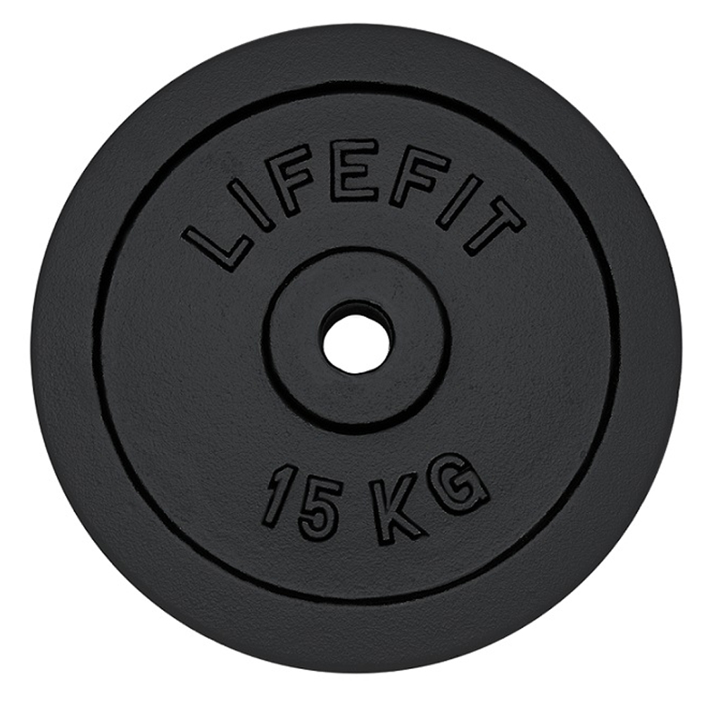 LIFEFIT Kotouč LIFEFIT 15kg, kovový, pro 30mm tyč