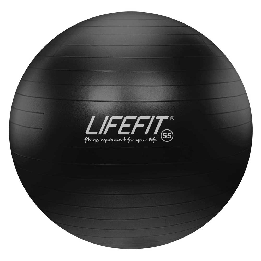 LIFEFIT Gymnastický míč LIFEFIT ANTI-BURST 55 cm, černý