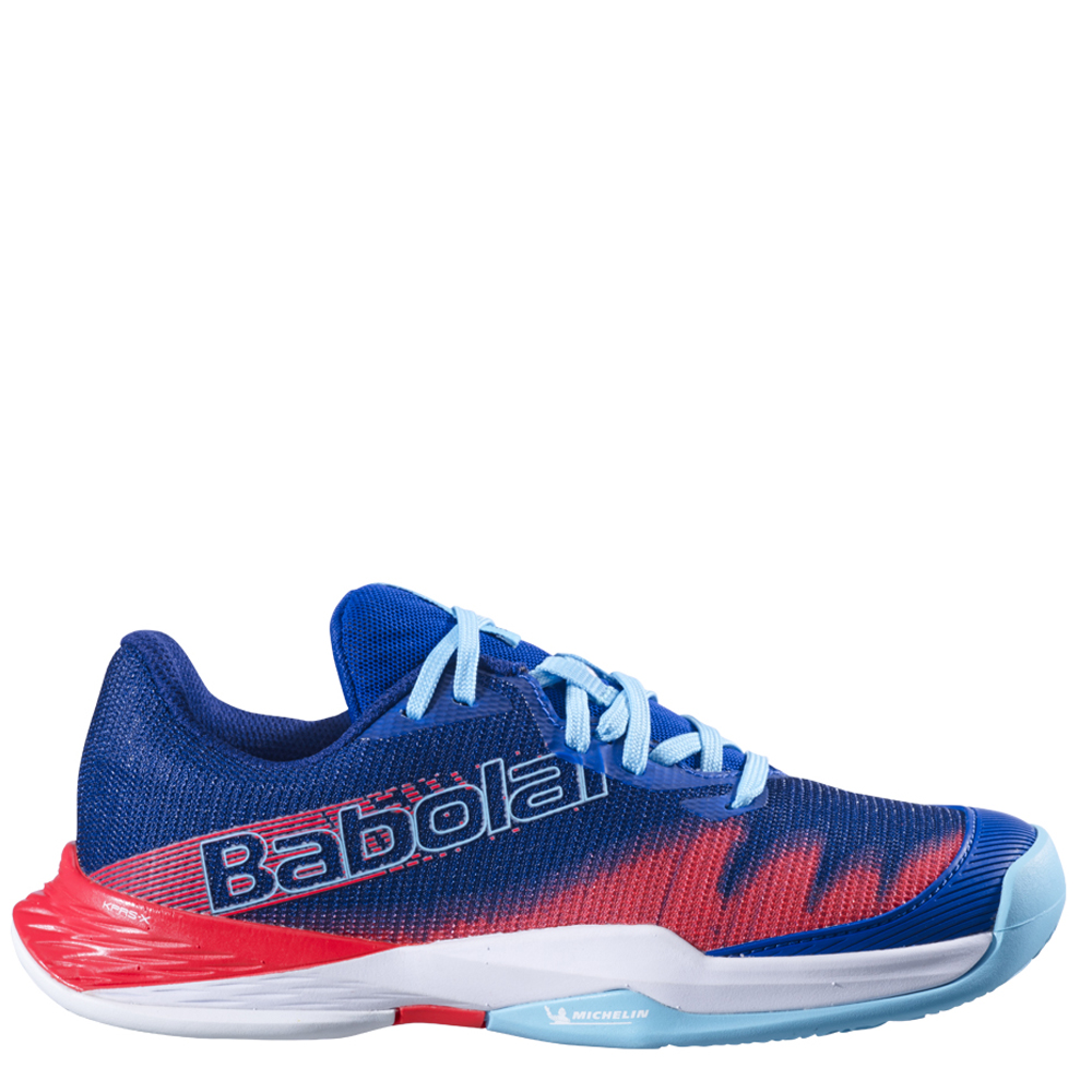 Juniorská tenisová obuv BABOLAT JET PREMURA 2 JUNIOR BLUE / POP - UK 6