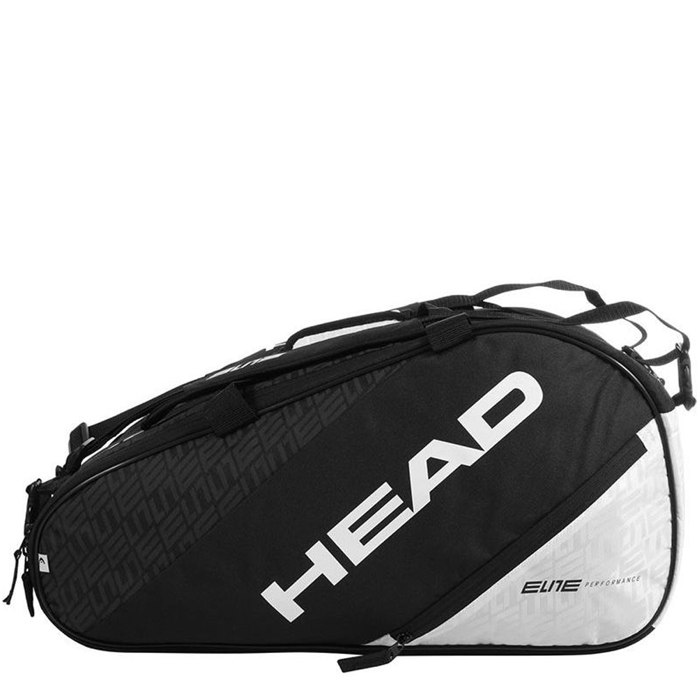 Padelová taška HEAD ELITE PADEL SUPERCOMBI BLACK / WHITE