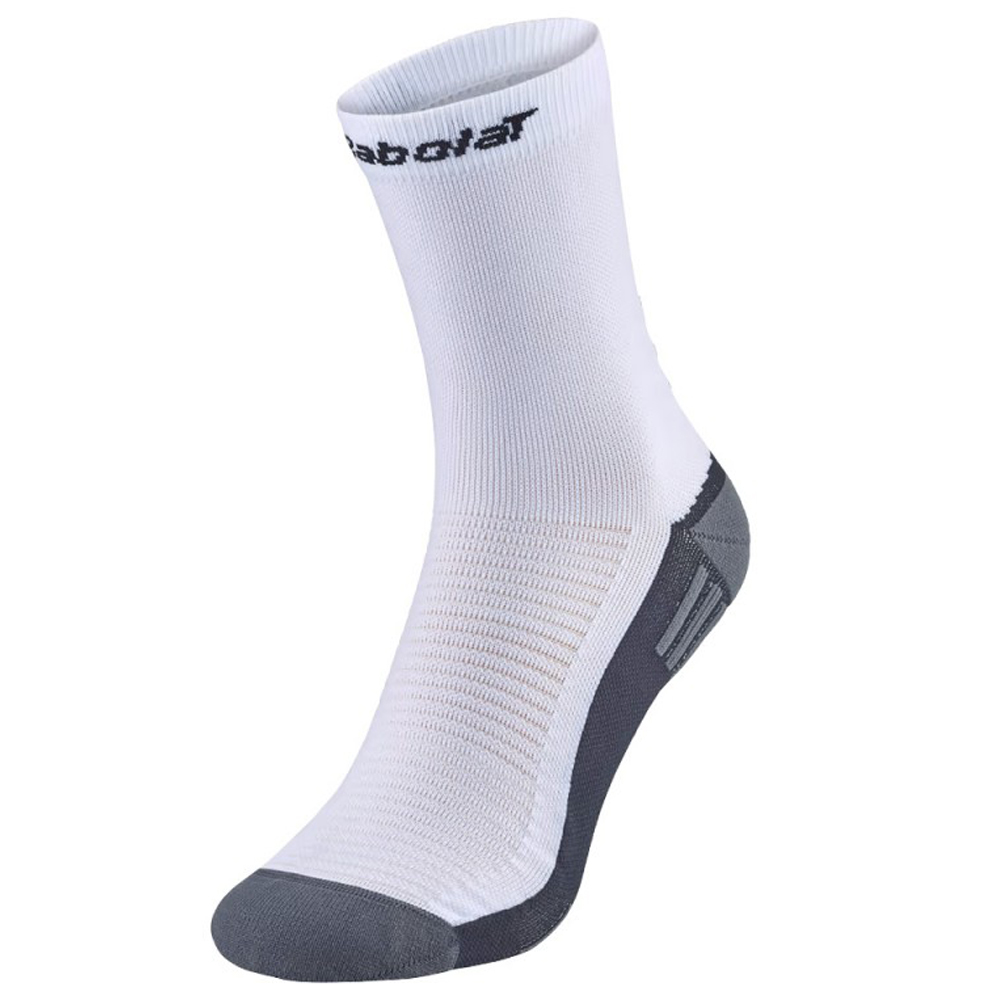 BABOLAT SOCKS PADEL MID-CALF WHITE / BLACK ponožky - 39-42