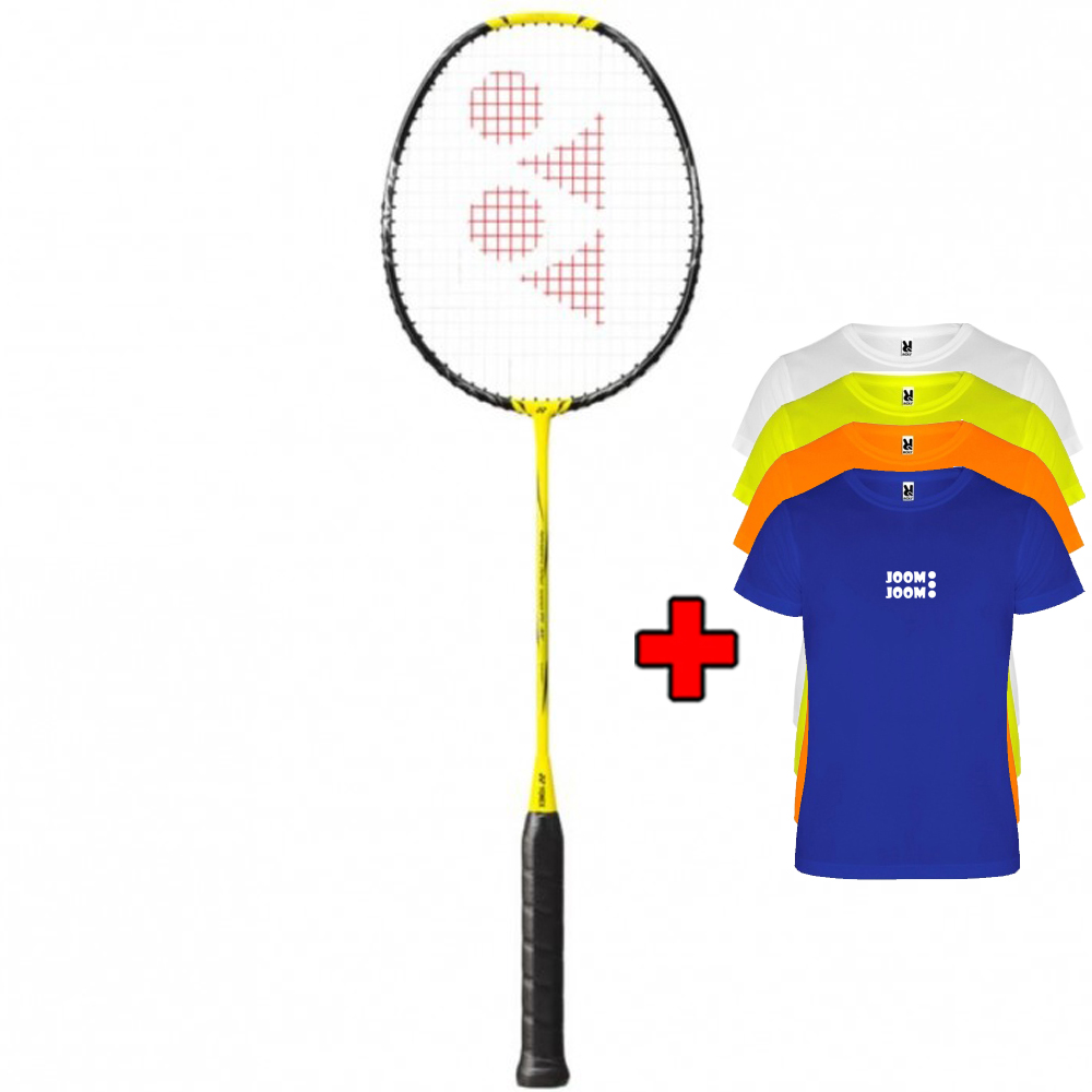 Badmintonová raketa YONEX NANOFLARE 1000 PLAY LIGHTNING YELLOW + bonus