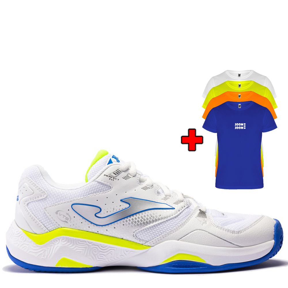 Pánská tenisová obuv JOMA MASTER 1000 MEN 2432 WHITE / BLUE - UK 10,5