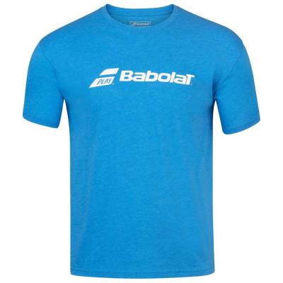 BABOLAT EXERCISE BOY BIG BABOLAT TEE MALIBU BLUE chlapecké tričko