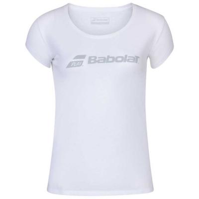 BABOLAT EXERCISE WOMEN TEE WHITE dámské tričko