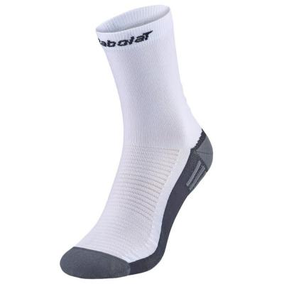 BABOLAT SOCKS PADEL MID-CALF WHITE / BLACK ponožky